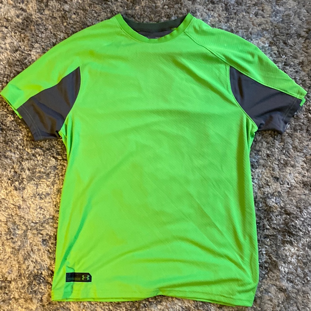 Lime green Under Armour Combine Training T-shirt